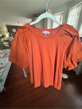 Calvin Klein Orange Short Sleeve Crewneck Tee